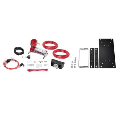 TrendsAuto Firestone Airide Ride-Rite Air Helper Springs Rear Kit & Air Command Heavy Compressor with Dual Analog Gauge fits 2012-2026 Silverado Sierra C3500HD Cab-Chassis | TrendsAuto Decal - size: Dual Path (Analog Only)