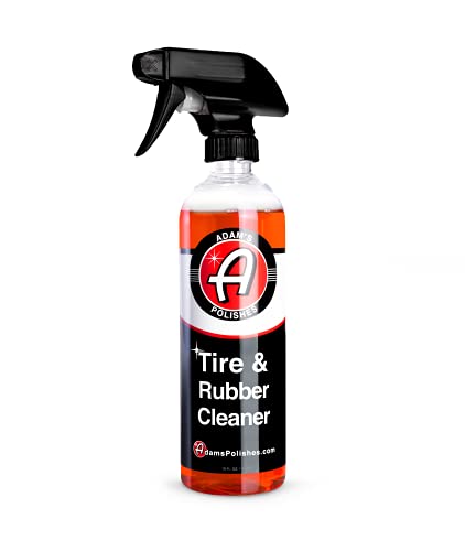 Adam's Tire & Rubber Cleaner (16 oz) - Removes Discoloration From Tires Quickly - Works Great on Tires, Rubber & Plastic Trim and Rubber Floor Mats - size: 16 Fl Oz (Pack of 1)