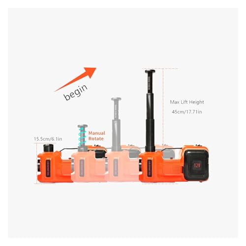 Floor Jack Electric Car Jack Kit 5Ton Hydraulic Car Jack with Inflatable Pump Electric Wrench Lifting Machine Air Pump Car Jacks,Black Jack - color: Black Jack
