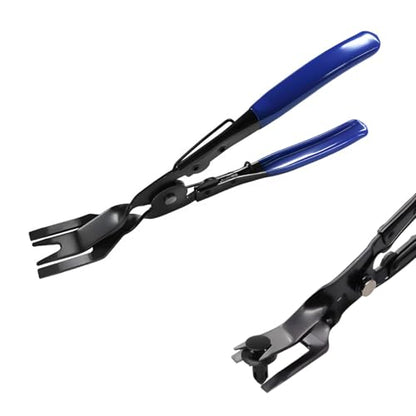 Panel Clip Removal Plier, Automotive Door Panel Upholstery Trim Clips Removal Tool Pliers, Remove Push Pin and Press in Trim Clip Fasteners Lift Action Plier, Car Accessories (Blue) - color: Blue