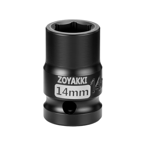 14mm Socket 1/2" Drive Shallow 6 Point CR-MO Metric Impact Socket - size: 14mm, style: 1/2" Drive Standard
