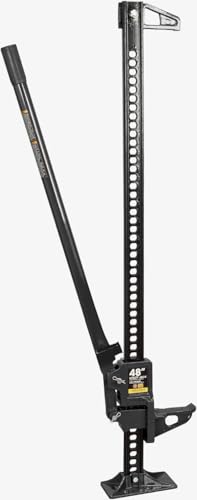 Big RED ATR6501BR Torin 48" Ratcheting Off Road Utility Farm Jack: 3 Ton (6,000 lb) Capacity, Black - size: 48 inch Black