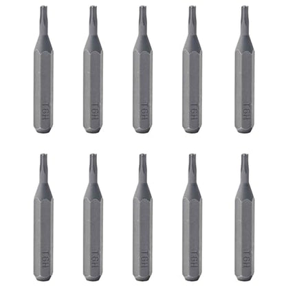 10Pcs Torx Head Screwdriver Bit Set, S2 Steel Magnetic Star Bits, 5/32" Hex Shank, Tamper Resistant, Impact Grade for Drill, Power Driver, Electronics, Home & Automotive Repair(T6) - size: T6