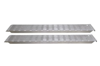 GEN-Y Hitch Extreme Duty Aluminum Loading Ramps, 8 ft x 15", 14,000 lb | Hybrid hook & plate ends grip car-hauler decks; serrated cross rungs; 7,000 lb capacity each; AWS-welded build; USA made - size: 8 ft
