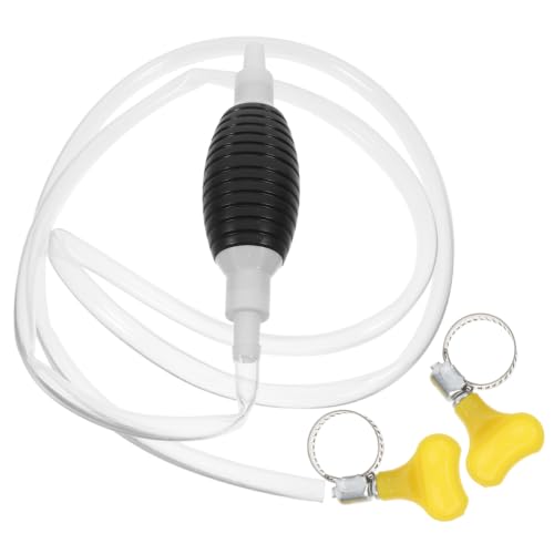 DECHOUS Manual Fuel Transfer Siphon Hose Pump with Flexible Suction Tubes Portable Hand Siphon Oil and Water Extraction Pump for Car Emergency Drainage Aquarium Pool