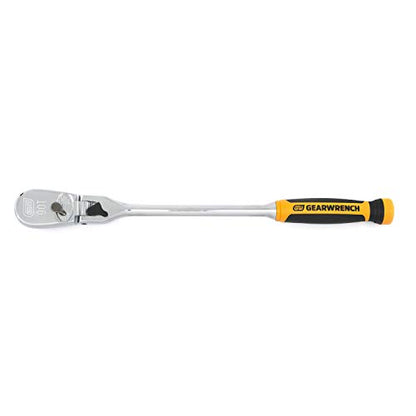GEARWRENCH 3 Pc. 1/4", 3/8" & 1/2" Drive 90 Tooth Dual Material Locking Flex Head Ratchet Set - 81298T, Multi, One Size - style: 90 Tooth Dual Material Locking Flex Head