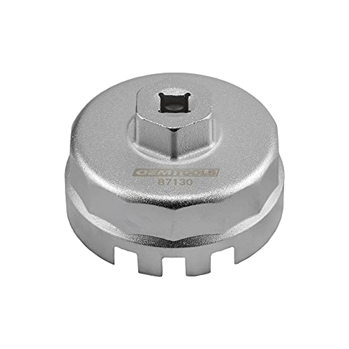 OEMTOOLS 87130 64MM Toyota & Lexus Oil Filter Wrench with 14 Flutes, 64MM Cap Wrench, Oil Change Tool - size: 64 mm/14 Flute