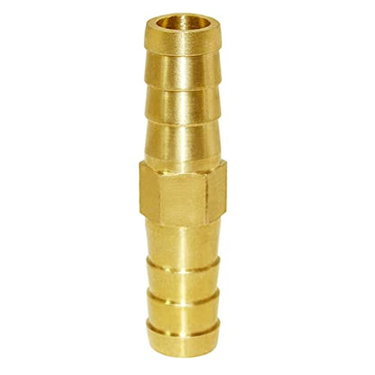Joywayus Hose Barb Fitting 1/2" Hose ID,Hex Union Brass Fitting Water/Fuel/Air (Pack of 5) - size: 0.5 Inch, style: 5PCS