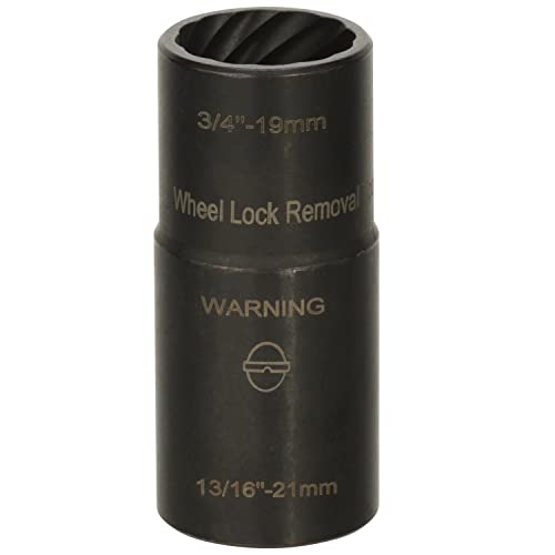 LTI TOOLS Twist Socket Lugnut Removal System, 3 Piece (LT4300), includes twist sockets 400-25 and 4200A and punch 400-7