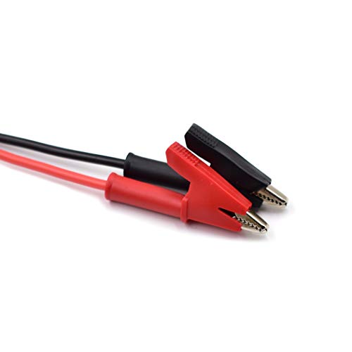 zhenyu 2 Pcs Dual Ended Crocodile Alligator Clips, 14AWG Test Lead Wire Cable with Insulators Clips, 10 ft Test Flexible Cable with Protective Jack Copper Clamps for Electrical Testing, 2Pcs-10ft - color: 2Pcs-10ft