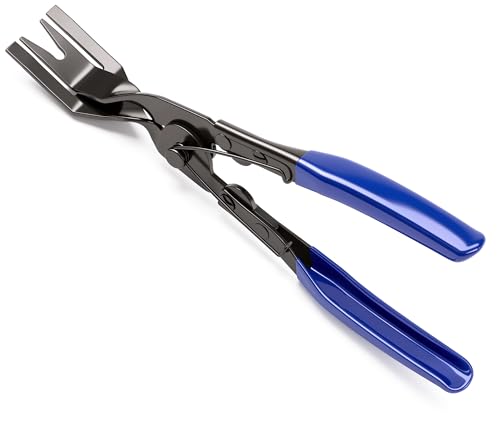1PCS Car Clip Pliers Tool, Panel Clip Pliers Set Fastener Remover, Auto Retainer Clip Trim Rivet Removal Tool, Auto Door Car Upholstery Trim Clip Removal Tool, Blue - color: Blue