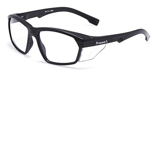ProtectX Classic Safety Glasses, Anti-Fog Scratch Resistant Lenses, Protective Eyewear for Work, Indoor/Outdoor, ANSI Z87.1 - color: Voyager Clear