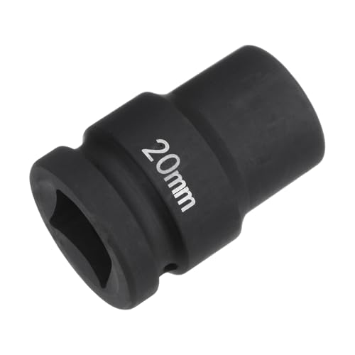 HARFINGTON 6-Point Impact Socket 3/4" Drive 20mm Metric 40Cr Alloy Steel Spindle Axle Nut Impact Socket - size: 20mm