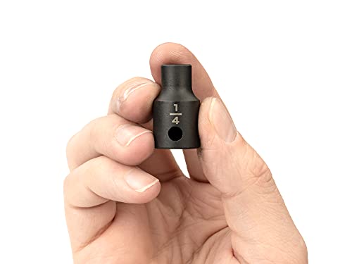 TEKTON 3/8 Inch Drive x 1/4 Inch Shallow 6-Point Impact Socket | SID12006 - size: 1/4-Inch, style: Shallow
