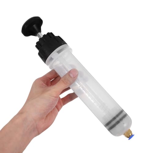 NUOBESTY 200cc Manual Fluid Extractor Pump for Engine Oil and Transmission Fluid Transfer, Portable and Spacesaving Oil Change Tool for Car Maintenance and Home Garages