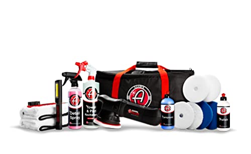 Adam's Polishes Swirl Killer 15mm Polisher Kit 16 Item Buffer Polisher Dual Action Machine Use W/Car Polish, Polishing Compound, or Car Scratch Remover | Detailing Car Wash Clay Bar Ceramic Coating - size: 15mm Polishing Kit (16 Item)