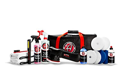 Adam's Polishes Swirl Killer 15mm Polisher Kit 16 Item Buffer Polisher Dual Action Machine Use W/Car Polish, Polishing Compound, or Car Scratch Remover | Detailing Car Wash Clay Bar Ceramic Coating - size: 15mm Polishing Kit (16 Item)