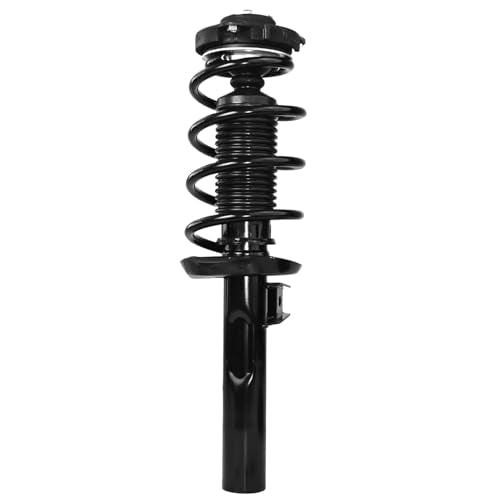 Detroit Axle - 4pc Front Struts Kit for 2012-2019 Volkswagen Beetle, 2013 2014 2015 2016 2017 2018 Passenger and Driver Side 2 Struts with Coil Springs 2 Lower Control Arms w/Ball Joints Replacement - size: 4CQ472523/Big Kit
