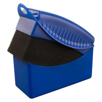 Wheel Brush with Cap for Car Detailing, Soft Polyester Cotton Rim Cleaner for Brake Dust, Yellow(Blue)