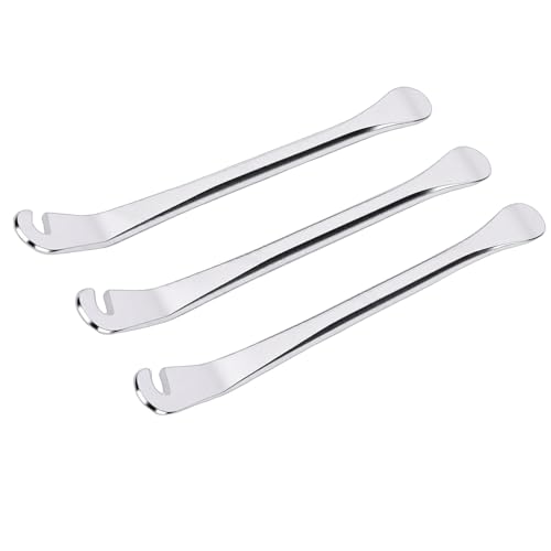 Alomejor Tire Spoons, Metal Tyre Lever Set for Motorcycle and Car Tire Changes, Heavy Duty Tool for Efficient Removal and Maintenance