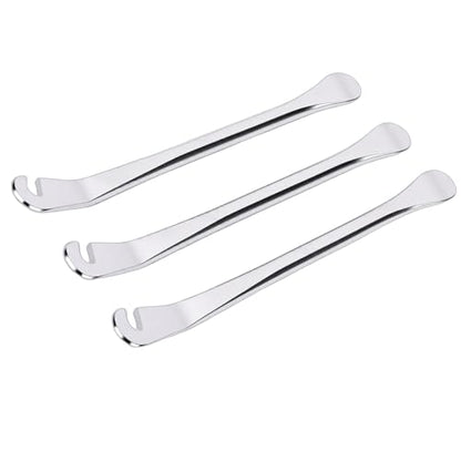 Alomejor Tire Spoons, Metal Tyre Lever Set for Motorcycle and Car Tire Changes, Heavy Duty Tool for Efficient Removal and Maintenance