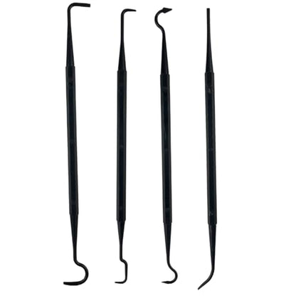 4 PC Plastic Hook Set – 8.25" Picks for Cleaning & Detailing – Automotive, Home & Hobby Use