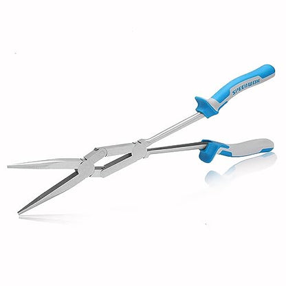 SPEEDWOX 13 Inch X-Type Long Nose Pliers - Double-Joint, Extended Reach, Dual Material, Extra Long Needle Nose Pliers - style: Long Nose Pliers