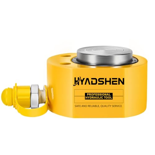 10Ton Hydraulic Cylinder Jack,Low Profile Hydraulic Ram Jack,Hydraulic Porta Power Ram Lifting Jack,Industrial Mini Hydraulic Cylinder - size: 10T