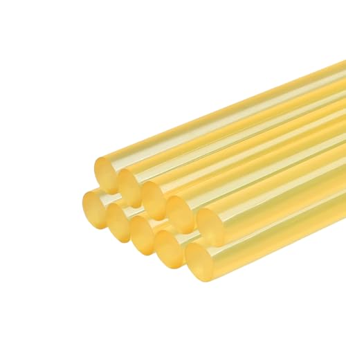 Yellow PDR Glue Sticks 10 Pack - High Viscosity Paintless Dent Repair Glue Maximum Holding Power for Doors, Hoods & Rigid Panels - Professional Dent Puller Kit