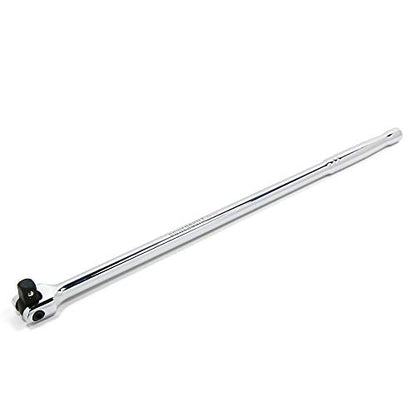 Powerbuilt 1/2" Drive Flex Handle, 24 Inches Long Extension Breaker Bar, Chrome Vanadium Steel Made - 640854 - size: 24", style: 1/2" Drive