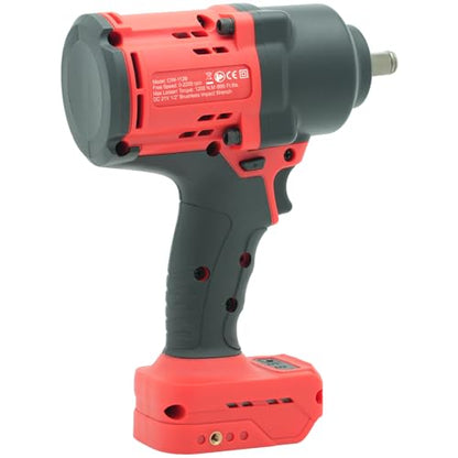 BESWELL CIW-112B-DW 1/2" Cordless Impact Wrench for Dewalt 20V Battery | Powerful 885 Ft-Lbs brushless electric gun with 4-mode speed. Bare tool (battery not included) for auto tire repair.