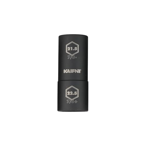 K231-023 1/2-inch Drive 21.5 x 22.5 mm Extra Thin Wall Impact Flip Lug Nut Socket, Half Size - size: 21.5 x 22.5 mm
