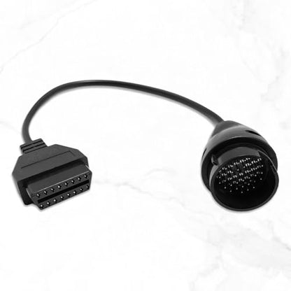 Truck OBD1 to OBD2 Cable for Iveco 38pin to 16pin Diagnostic Adapter | 38 Pin Cable Connector Compatible with Iveco Heavy Duty Trucks,Work with Truck Obdii Diagnostic Scanner Tools/Code Reader - style: Fit for Iveco 38pin