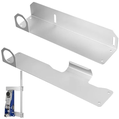 Set of 2 Aluminum Wall Mount Floor Jack Holder Jack Stand Wall Mount for Enclosed Race Trailer Accessories