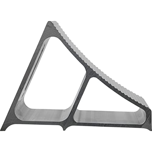 Buyers Products WC7118A Aluminum Wheel Chock with Ribbed Slope, 6 x 8.75 x 5.86 Inch, Added Security for Chocking Semi Trailers and Trucks, Ideal for Snow and Ice Conditions