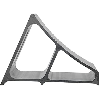Buyers Products WC7118A Aluminum Wheel Chock with Ribbed Slope, 6 x 8.75 x 5.86 Inch, Added Security for Chocking Semi Trailers and Trucks, Ideal for Snow and Ice Conditions