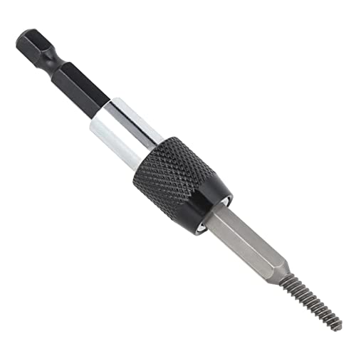 Screw Extractor Set, 6 Pcs Headless Broken Screw Remover, Damaged Stud Removal Tool, Professional Grade Kit with Post, for Mechanics, Automotive Repair, Woodworking, DIY Projects,