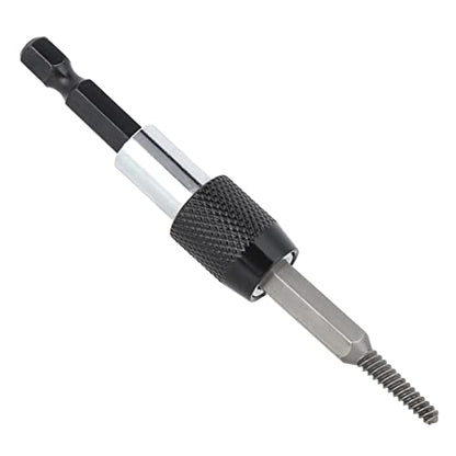 Screw Extractor Set, 6 Pcs Headless Broken Screw Remover, Damaged Stud Removal Tool, Professional Grade Kit with Post, for Mechanics, Automotive Repair, Woodworking, DIY Projects,