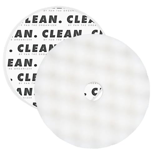 Clean. Waffle Foam Jeweling Pad – 5 inch, White, Finishing Pad for Final Polishing, Gloss Enhancement, Hologram Removal, Compatible with Rotary, Dual Action & Forced Rotation Polishers (1 Pack) - size: 5 inch