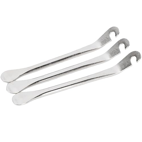 Tire Iron Spoons, Metal Tire Lever Bar Set, Ergonomic Grip Tool with Easy Removal Design, Ideal for Motorcycle, Electric Scooter & Car