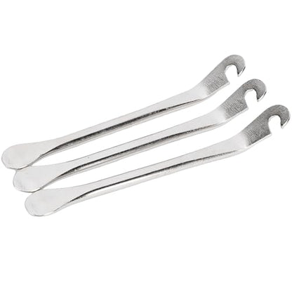 Tire Iron Spoons, Metal Tire Lever Bar Set, Ergonomic Grip Tool with Easy Removal Design, Ideal for Motorcycle, Electric Scooter & Car