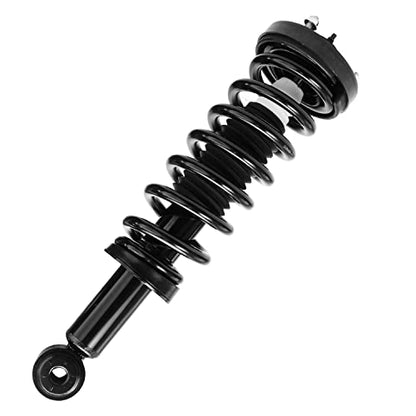 Detroit Axle - RWD Struts Shocks for 2004-2008 Ford F-150 Lincoln Mark LT 2005 2006 2007, 2 Front Struts w/Coil Spring Assembly 2 Rear Shock Absorbers Replacement Suspension Kit - size: 4AQ47258/Shock Kit