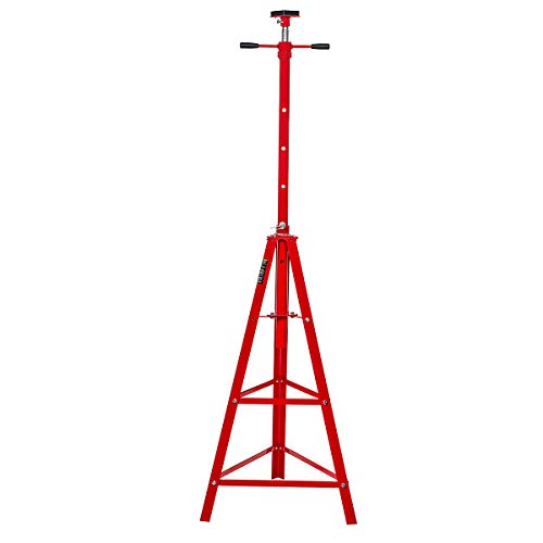 Stark USA Underhoist Tripod Stand 2 Ton Capacity High Lift Jack Stand Reach Under Hoist Stand High-Position Lift Range 4,000lbs Capacity, Red