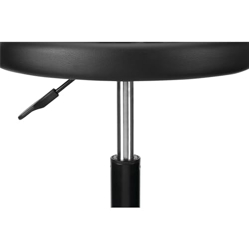 Performance Tool W85011 Pneumatic Swivel Bar Stool with Back Support, 360-Degree Swivel, Heavy Duty Steel Frame, Black - style: Pneumatic Swivel Bar Stool