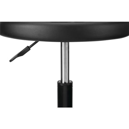 Performance Tool W85011 Pneumatic Swivel Bar Stool with Back Support, 360-Degree Swivel, Heavy Duty Steel Frame, Black - style: Pneumatic Swivel Bar Stool