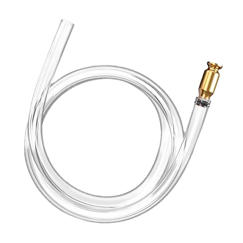 Shaker Siphon Hose for Fuel Transfer Pump 1/2'' Copper Valve Syphon Hose Gas Siphon Pump for Gasoline, Oil, Diesel, Water, Liquid Self Priming Shaker Siphon Hand Pump Tube (10 feet) - size: 10 Feet