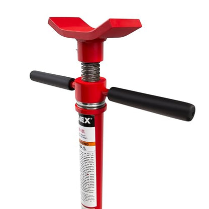 SUNEX TOOLS 6810A, Underhoist Support Stand with Foot Pedal, ¾ Ton Capacity, Large Base, Bearing Mounted Spin Handle, Height Adjustment Under Load, Lightweight, Supports Vehicle Components Only - size: With pedal