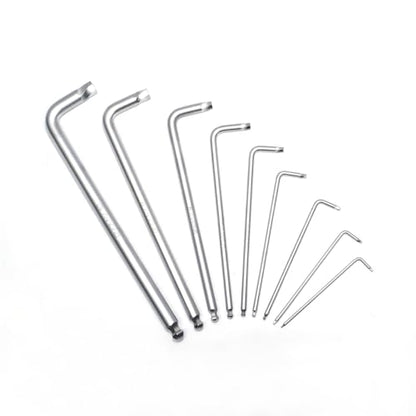 K Tool 75450 Damaged Hex Screw Remover Set, 9 Piece Metric Range from 1.5 mm to 10 mm, Twist End Extractors Remove Rounded Screws Without Drilling