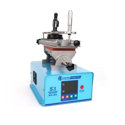5 in 1 Mobile Phone Curved/Straight Screen Heating Separator Machine | S-918F Plus,Left/Right Tilt 45° & Rotation 360°,Middle Frame Glue Remover,Built-in Vacuum Pump,lcd display replace Tools