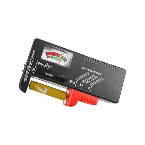 Battery Tester Checker, Universal Small Battery Tester for AAA AA C D 9V 1.5V, Button Cell Batteries Checker - Small Volt Checker for All Batteries - 1 Pack - size: 1